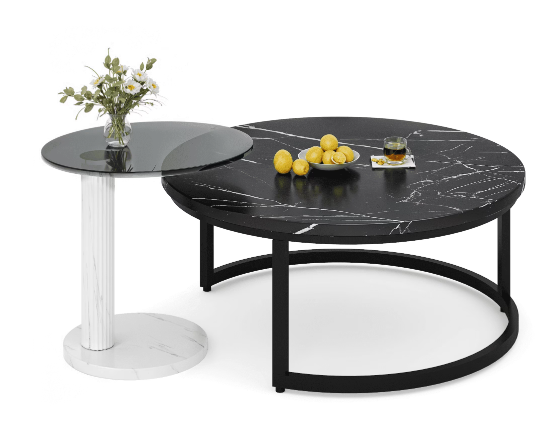 MIERES Nesting Coffee Table Set for 2
