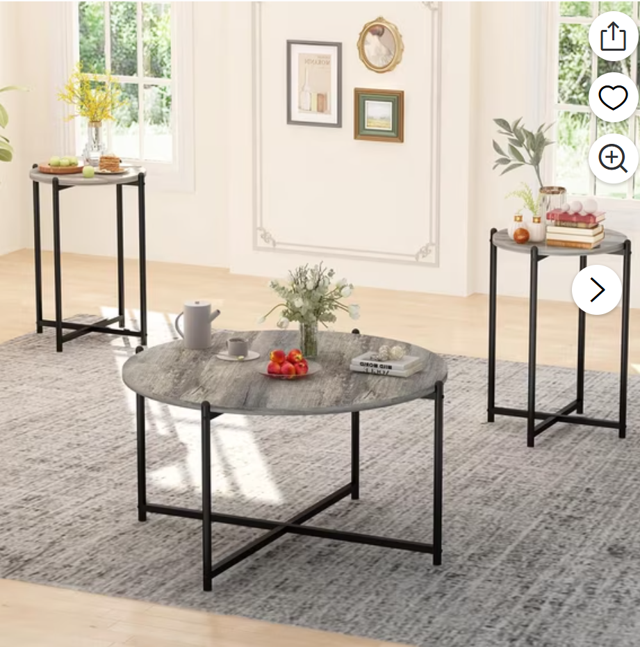 MIERES Coffee Table Set of 3