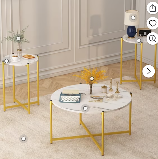 MIERES Coffee Table Set of 3