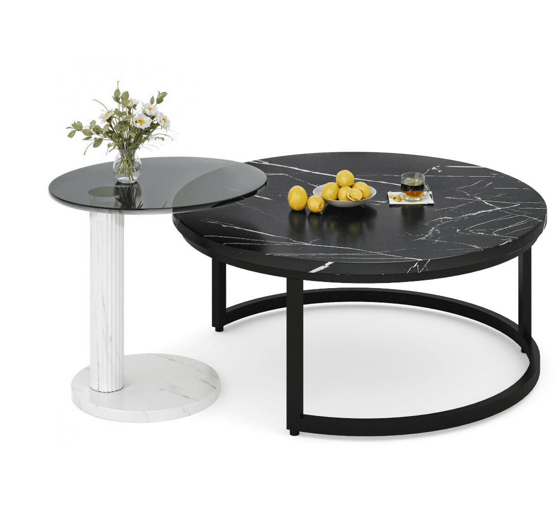 MIERES Nesting Coffee Table Set for 2