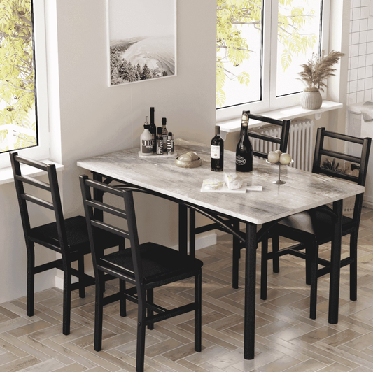 5-Piece Dining Set for 4 People