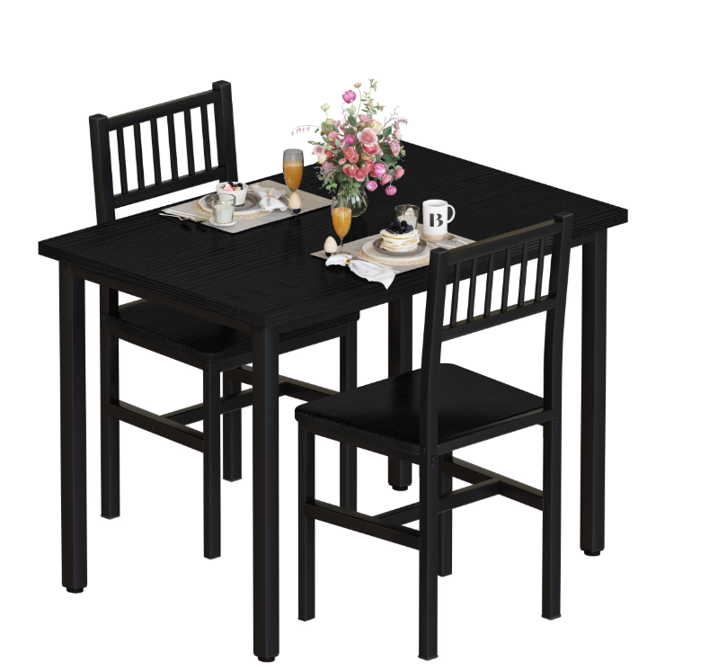 MIERES Modern Artificial Marble Dining Table Set